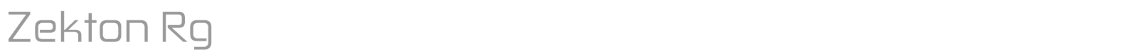 Zekton font preview